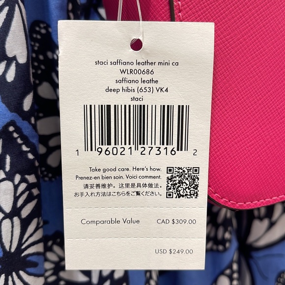 Kate Spade Staci Women’s Crossbody Mini Camera Bag 
Color: Deep Hibiscus 
NWT - Picture 7 of 16